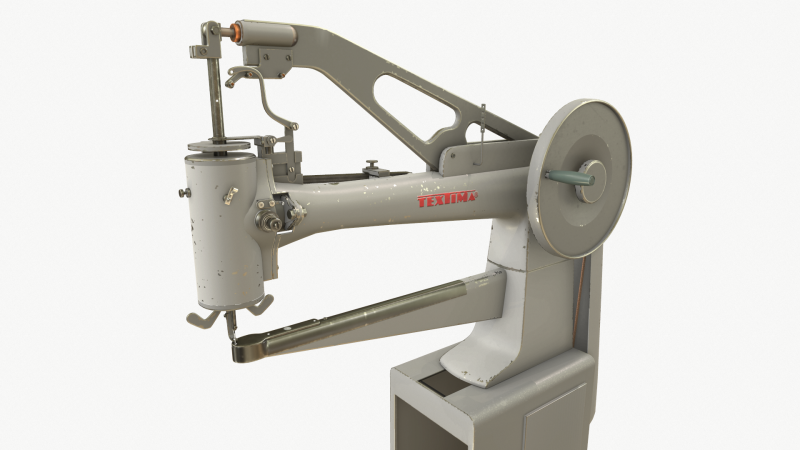 Sewing machine for shoes Modello 3D .c4d .max .obj .3ds .fbx .stl .blend 