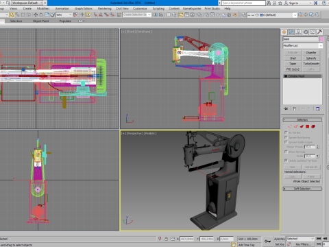 Sewing machine for shoes Modello 3D