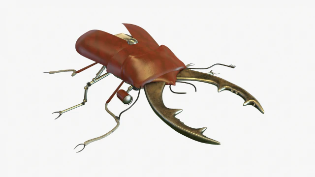 Beetle robot 3D Model .c4d .max .obj .3ds .fbx .stl .blend 