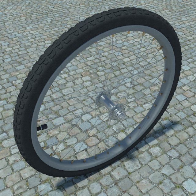 bicycle wheel 3D 模型 .c4d .max .obj .3ds .fbx .stl .blend 
