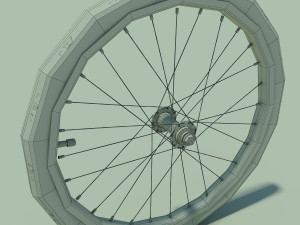 bicycle wheel 3D 模型