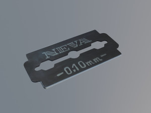 Neva blades razor Model 3D