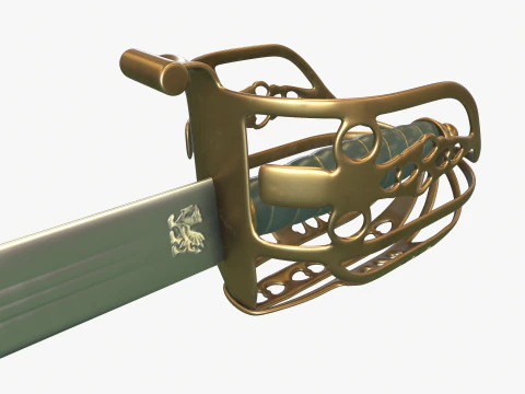 Scottish broadsword 3D Model