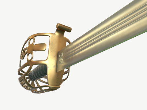 Scottish broadsword 3D मॉडल
