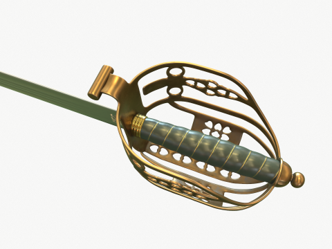 Scottish broadsword 3D मॉडल