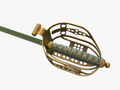 Scottish broadsword 3D Model