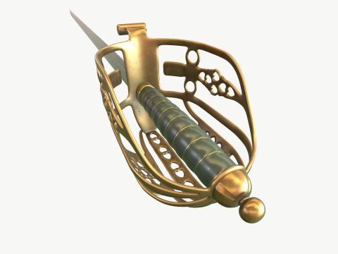 Scottish broadsword 3D मॉडल