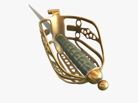 Scottish broadsword 3D Model