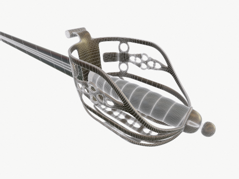 Scottish broadsword 3D मॉडल