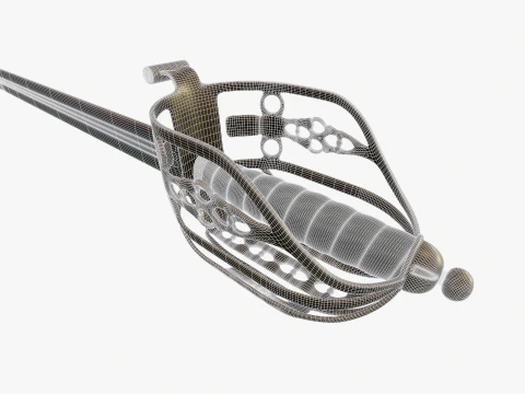 Scottish broadsword 3D Model
