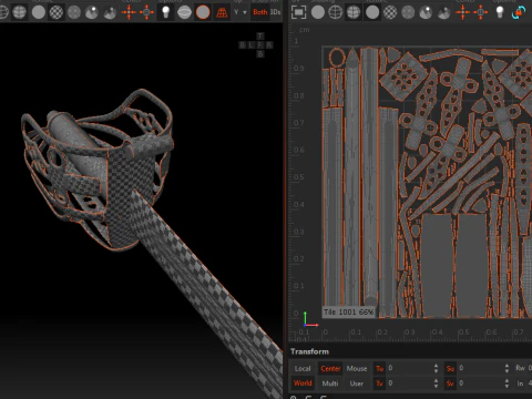 Scottish broadsword 3D Model