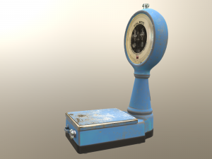 old industrial scales Modello 3D