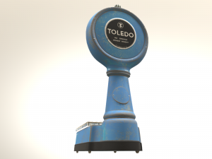 old industrial scales Modello 3D