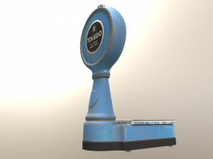 old industrial scales Modello 3D