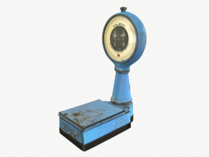 old industrial scales Modello 3D