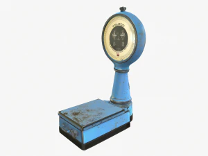 old industrial scales 3D Model