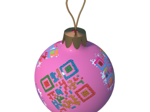 christmas ball with qr codes 3D Model