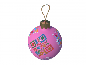 christmas ball with qr codes 3D Model