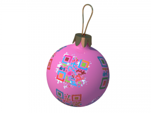 christmas ball with qr codes 3D Model