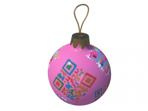christmas ball with qr codes 3D Model