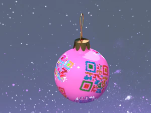 christmas ball with qr codes 3D Model