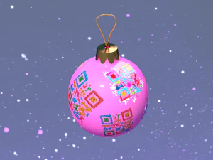 christmas ball with qr codes 3D Model