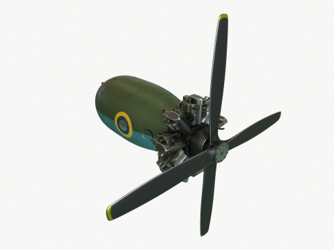 Motor Bristol Pegasus Model 3D