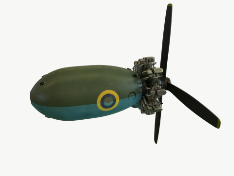 Motor Bristol Pegasus 3D-Modell
