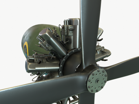 Motor Bristol Pegasus 3D-Modell