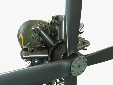 Motor Bristol Pegasus Modelo 3D