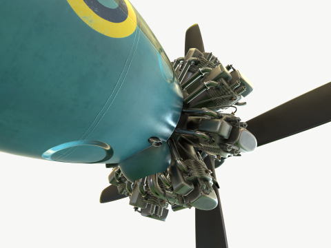 Motor Bristol Pegasus 3D-Modell