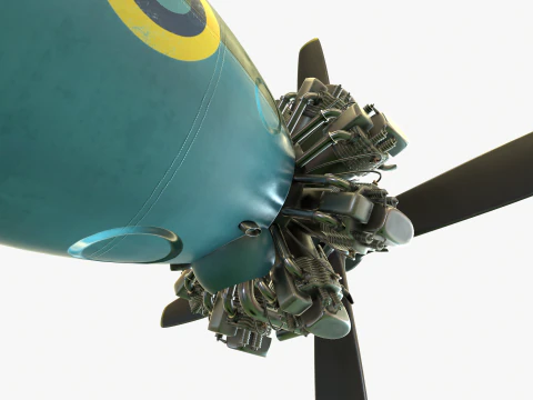 Motor Bristol Pegasus Modelo 3D