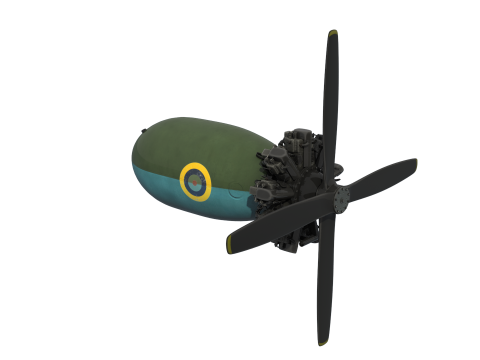 Motor Bristol Pegasus 3D-Modell