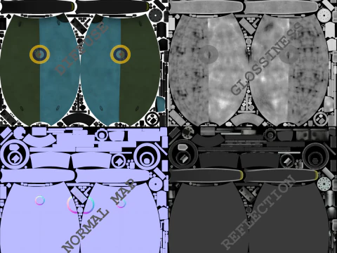 Motor Bristol Pegasus Modelo 3D