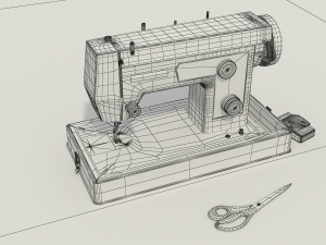 Sewing machine Dressmaker S3000 3D Model