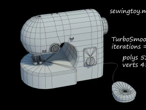 Kids Simulation Sewing Machine 3D Model