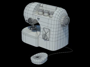 Kids Simulation Sewing Machine 3D Model