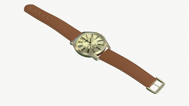 Wrist Watch Lutch 3D Модель .c4d .max .obj .3ds .fbx .stl .blend 