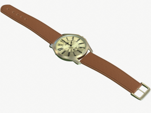 Wrist Watch Lutch 3D Model