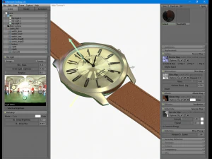 Wrist Watch Lutch 3D Model