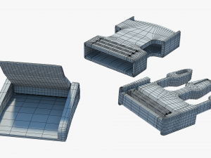 Fastex buckle with clip 3D Model
