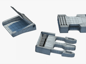 Fastex buckle with clip 3D Model