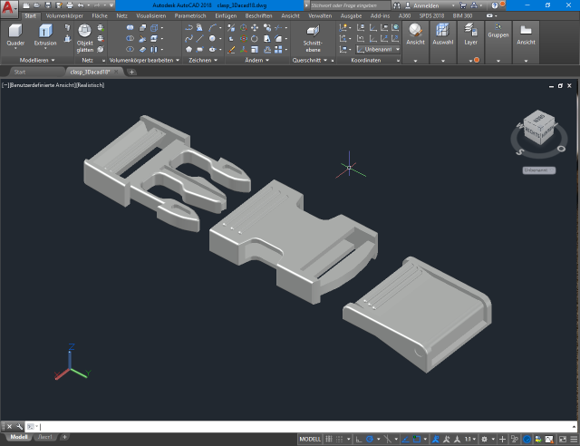 Fastex Buckle With Clip 3D Модель In Другое 3DExport
