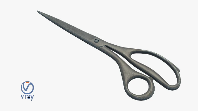 Scissors 3D Model .c4d .max .obj .3ds .fbx .stl .blend 