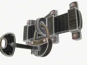 Old Padlock and Key 3D 모델