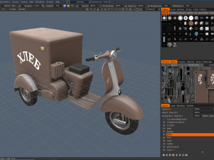Cargo scooter Model 3D