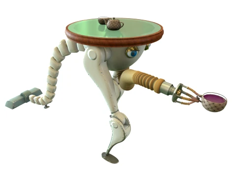 Robot waiter 3D Model