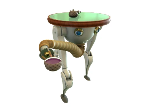 Robot waiter 3D Model