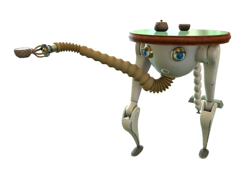 Robot waiter 3D Model