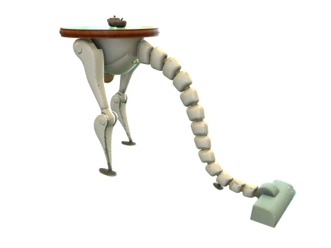Robot waiter 3D Model